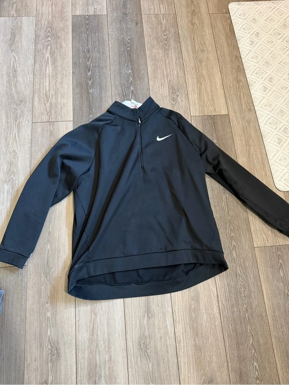 Nike Kids Black 1/2 Zip Performance Pullover